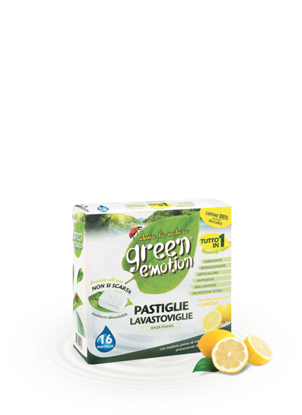 Lemon dishwasher tablets green-emotion
